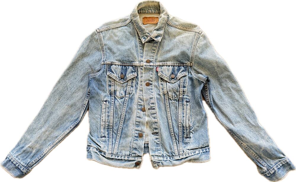Vintage Levi's Jean Jacket 42L Blue Denim Trucker Button Up USA 90s 71506-0217